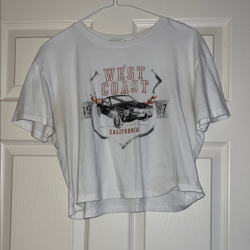 Garage White West Coast Graphic Tee